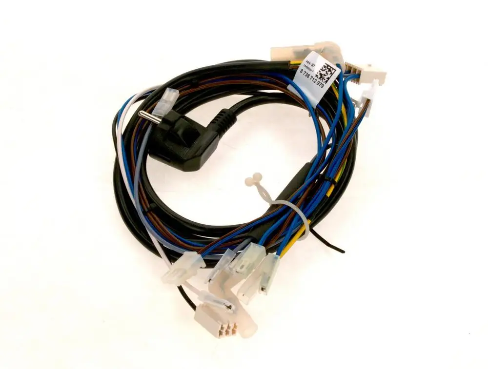 Kabel-Set von Bosch mit mehreren bunten Drähten und Steckverbindungen, in einer zusammengewickelten Form dargestellt.